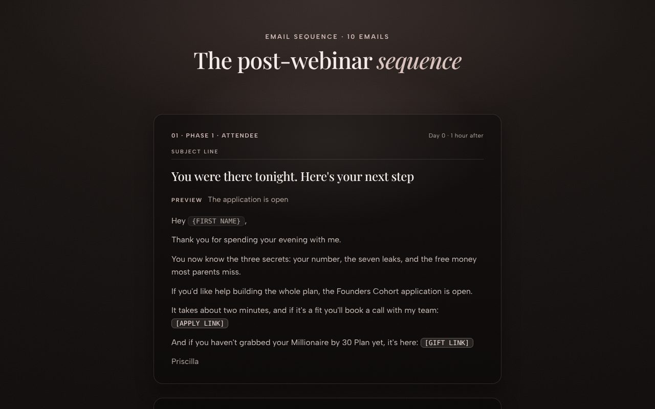 Post-webinar preview