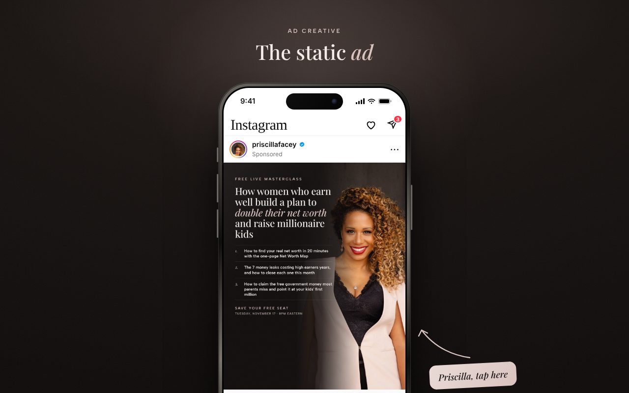 Static ad preview